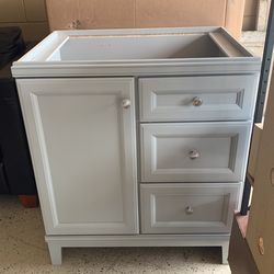 Bathroom Vanity 30 Inches Grey Color+ Choose A Top 