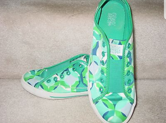 Coach Est 194 Blue and White Women's Slip on Tennis Shoes Size 6