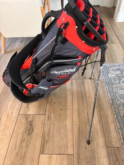 Cleveland Golf Stand Bag Black and Red