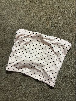 Weekend edition polka dot tube top