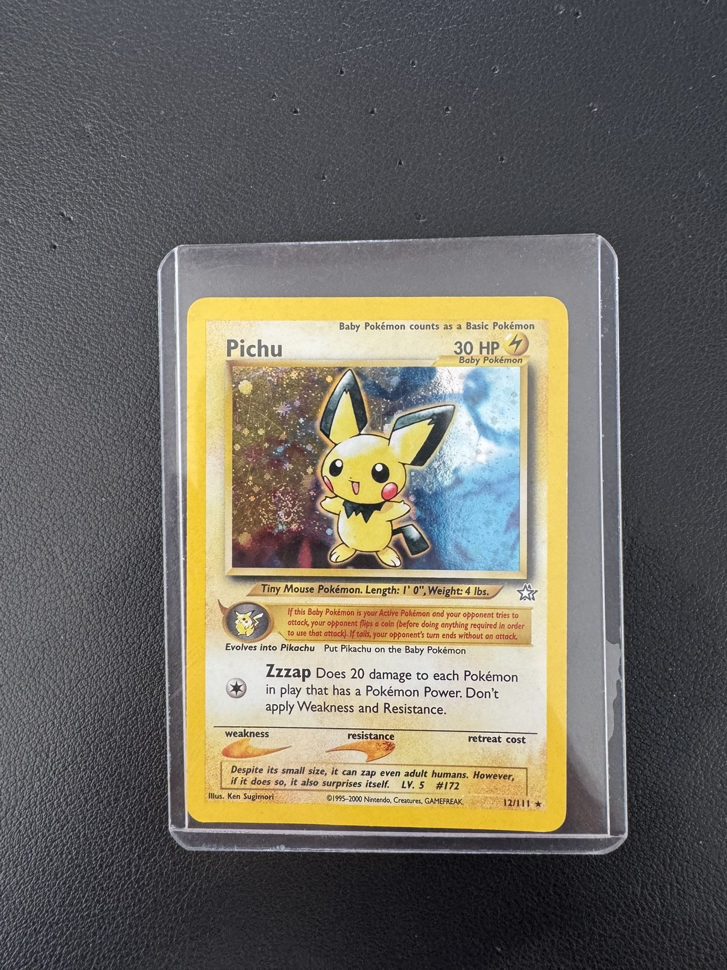 Pokémon Neo Genesis Pichu #12/111 Holo (Unlimited) – Near Mint