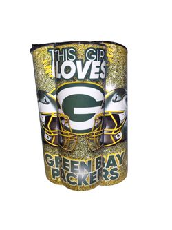 This Girl Loves Green Bay Packers Stainless Steel Tumbler Skinny 20oz
