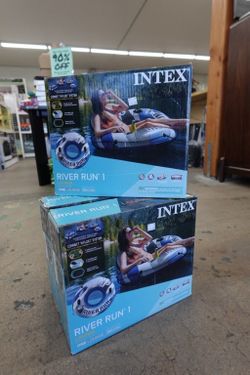 Intex River Run 1 Person Inflatable Water Float Tube