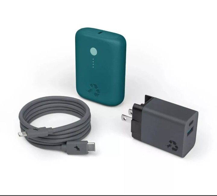 Nimble Adventure Kit USB-C 10,000mAh Portable Fast Charger Wall Bundle 20W 18W