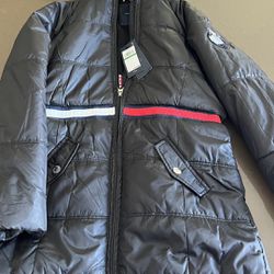 Tommy Hilfiger Girls' Long Length Puffer Jacket, Waterproof with Polar Fleece Lining & Faux Fur Hood
