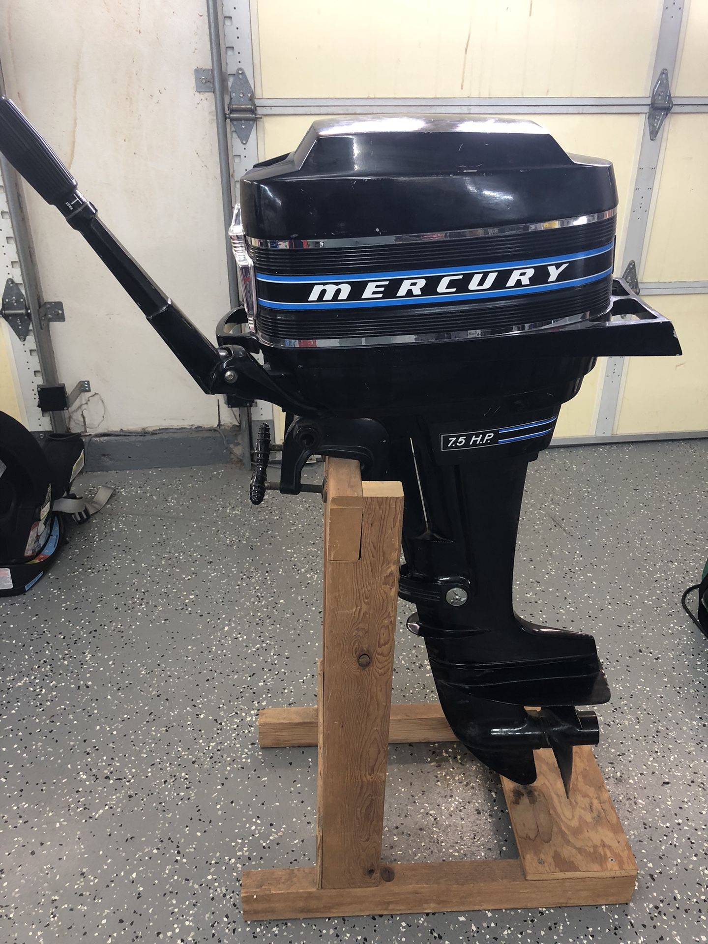Mercury 7.5 HP  Outboard Motor Boat Engine Manual Start
