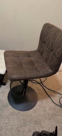 Brown swivel chair