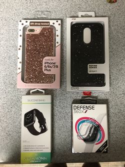 Random cases for apple iPhone + Apple Watch + LG stylo 5