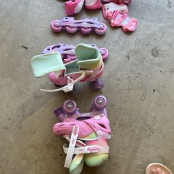 Kids Roller Stake and Blade Set.