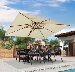 9x12 Rectangle Cantilever Umbrella - M0912CR (This Does NOT Include A Base)