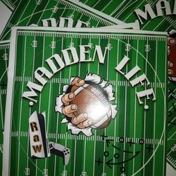 Raw Madden Life  (Decal- Car Back Window Sticker (For Real Madden Players)