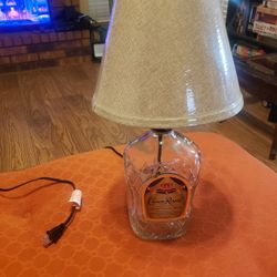 Handmade Crown Royal Bottle Lamp - WORKING