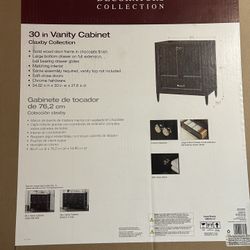 New 30” Claxby Vanity Cabinet 
