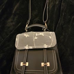 Convertible Floral Square Backpack/purse