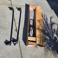 Yakima roof rack with high roller bike rack attachment