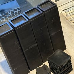 32-Piece Heavy Duty Adjustable Bed Risers – Stackable 2” & 4” (4 Full Sets)