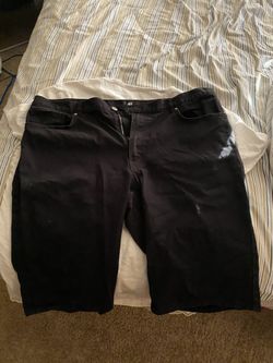 34 black jean shorts
