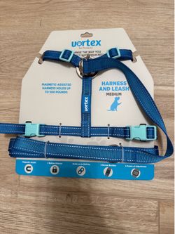 Medium Dog Harness with Quick Connection - Blue