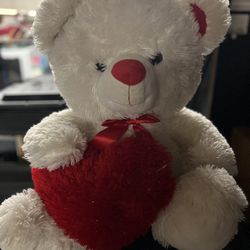 Stuffed Teddy Bear With Heart