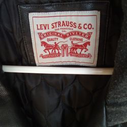 Levi's Black Leather Jacket
