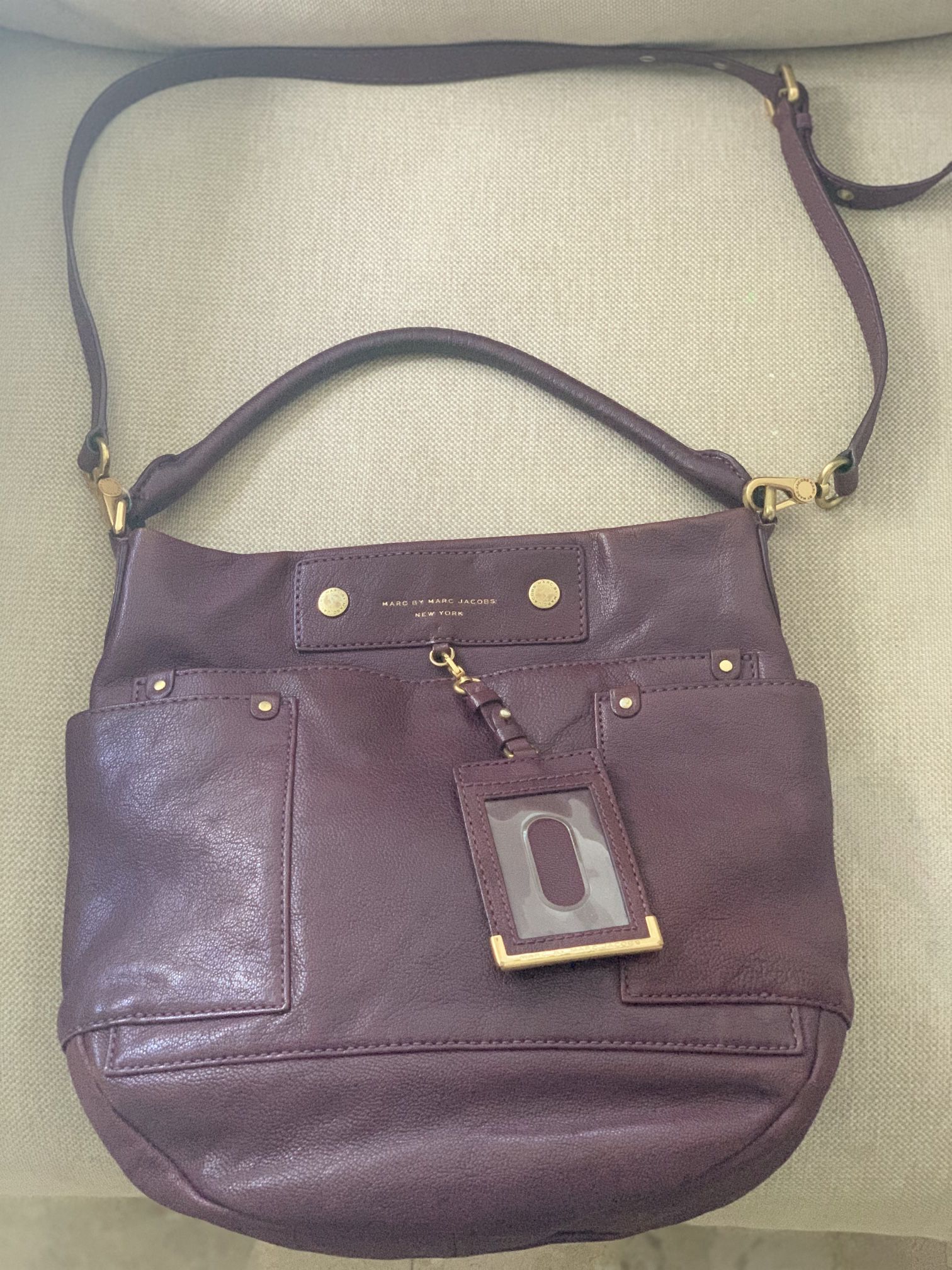 Marc By Marc Jacobs Purple Bag With Shoulder Strap