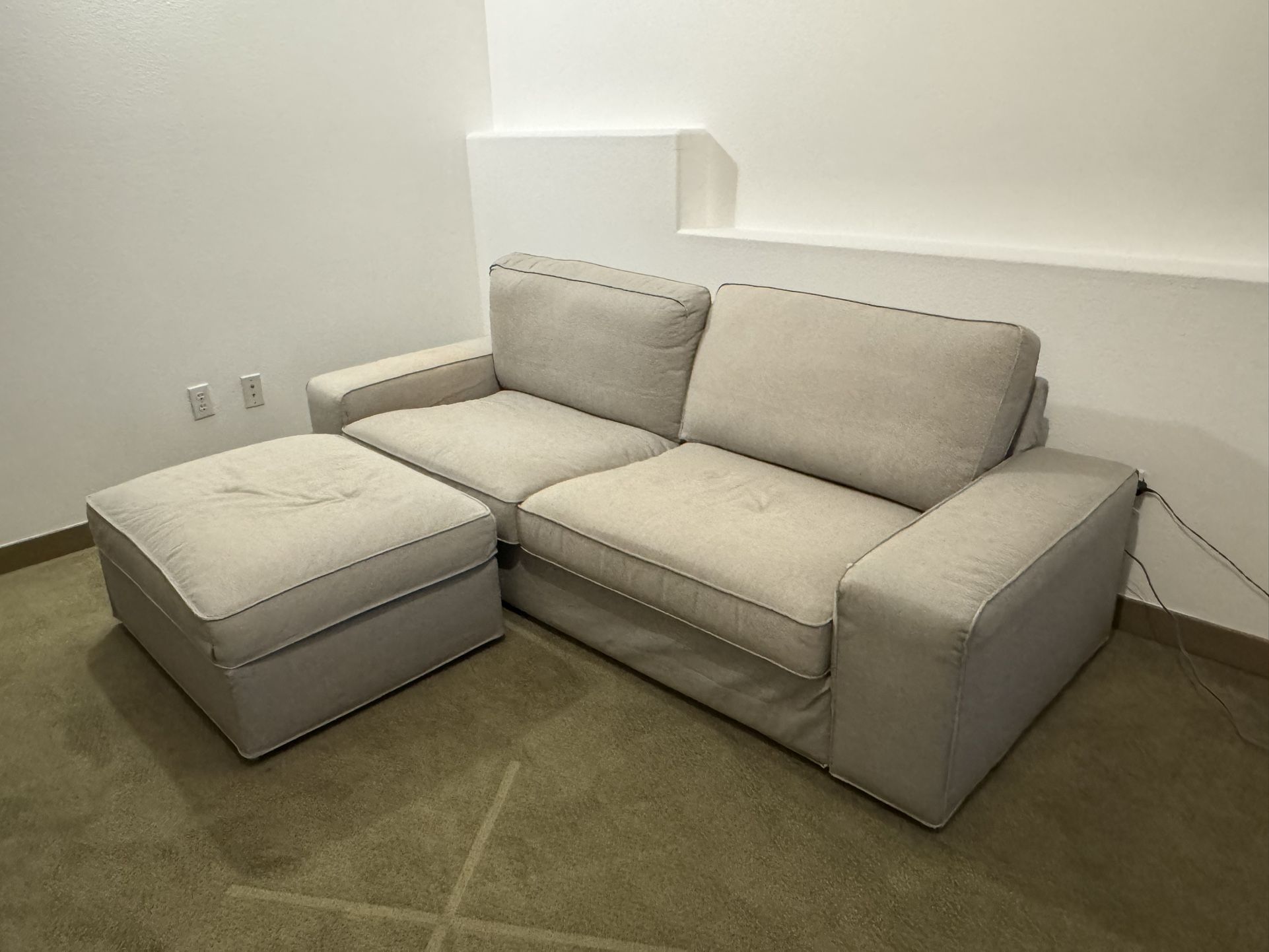 IKEA Kivik Couch With Ottoman