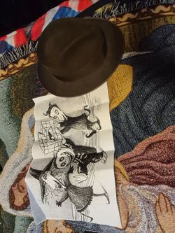 Hat and picture for sale