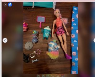 Kids Doll Play Tent + Doll & Accessories Lot
