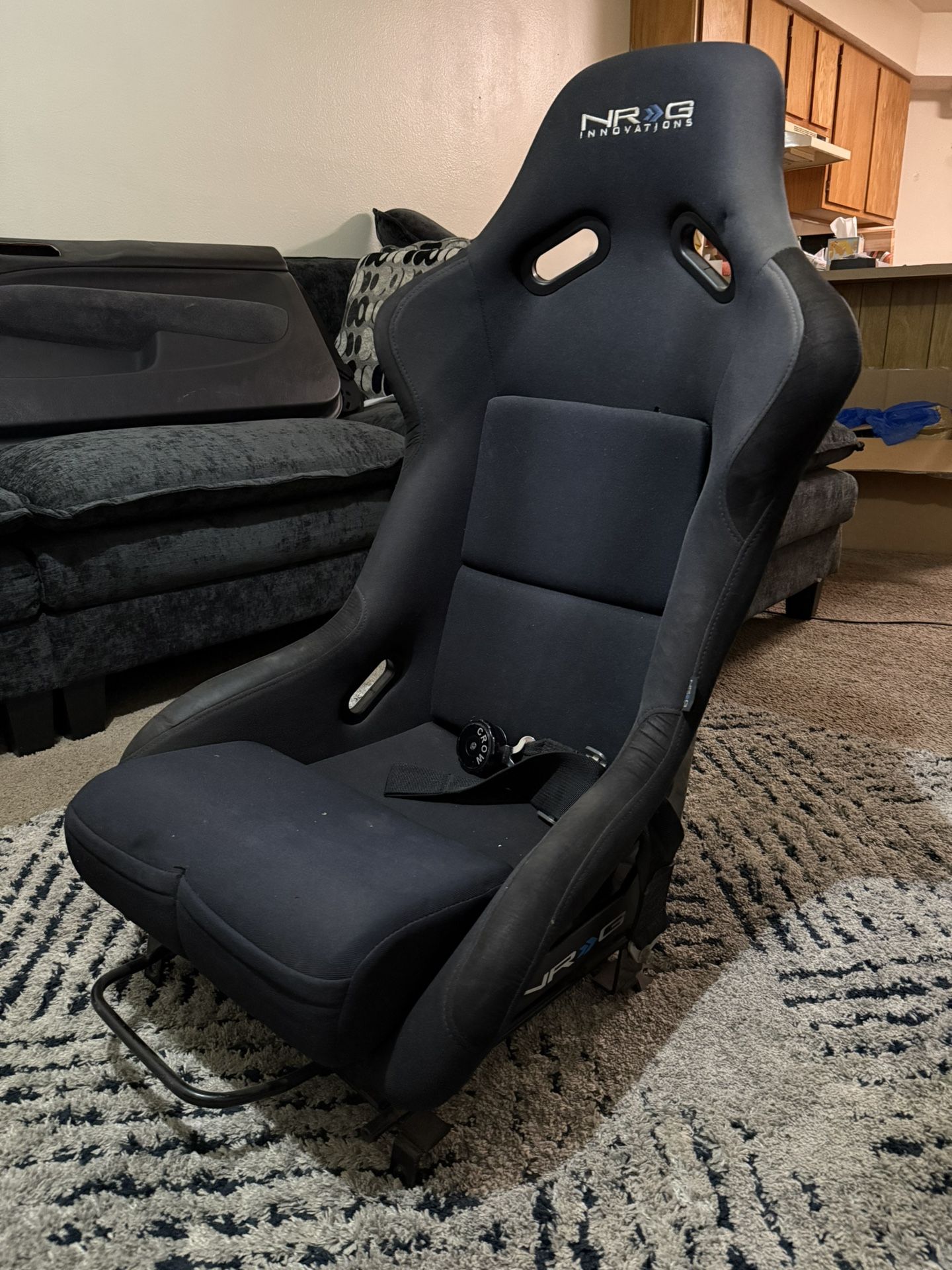 NRG Innovations Bucket Seat Black Cloth