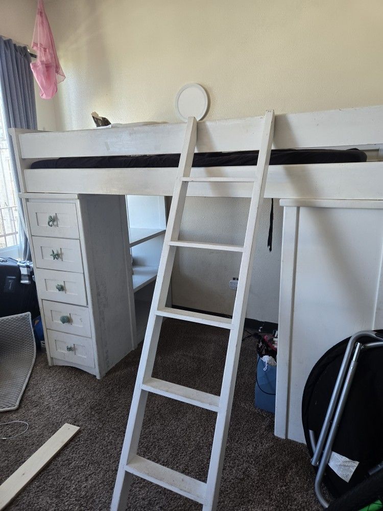 Loft Bed Dresser Desk Combo