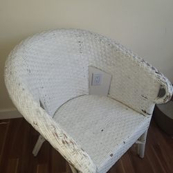 Wicker Chair White 