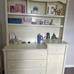 Bookshelf and dresser combo