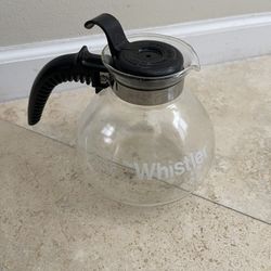 The Whistler Vintage Coffee Pot GEMCO 8 cup Glass Tea Kettle Carafe with Top-LIKE NEW 
