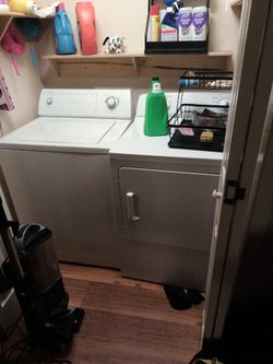 Washer dryer set works great also 55 in Roku TV works wonderful almost brand new