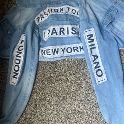 Crop Top Jacket Size Large In Woman