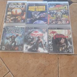 PS3 Borderlands, Dead Island, Far Cry, Brutal Legend