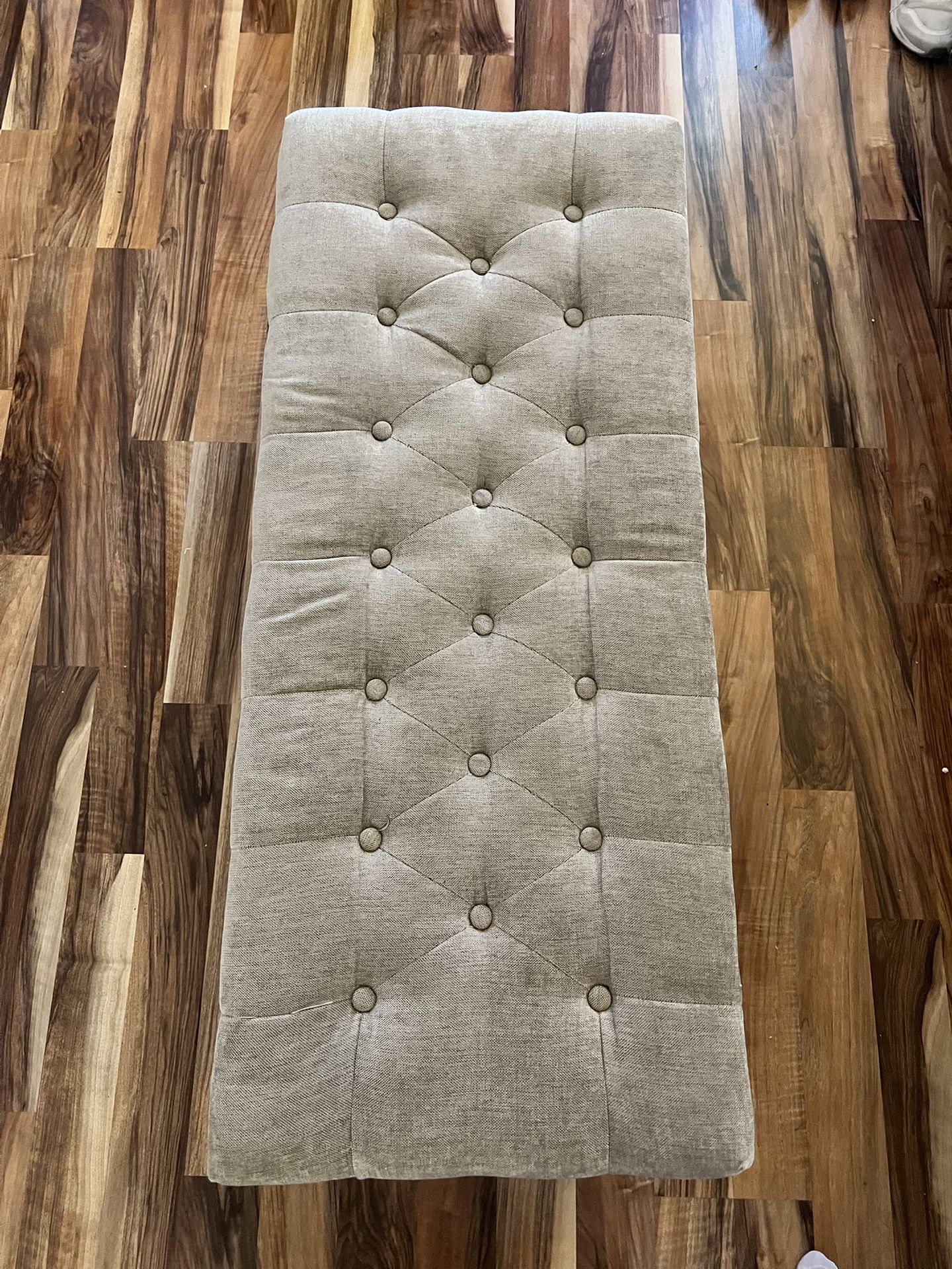 Grey ottoman