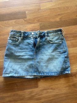 Denim Mini Skirt (PACSUN)