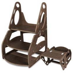 Neoborn Taburete De Madera Para Niños Pequeños 