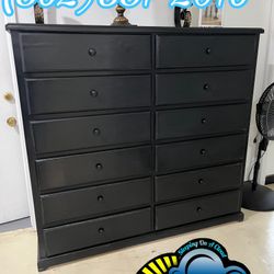 12 Drawer Black Pinewood Dresser Drawer Cajonera Comoda Nueva 