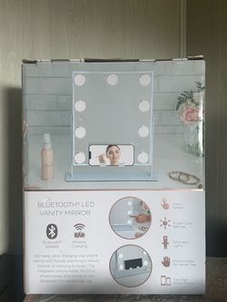 Vanity Mirror Bluetooth LED with Adapter - NEW