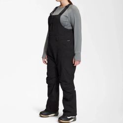 The North Face Freedom Bib Ski Snowboard Pants Black Womens 3X Reg DryVent New