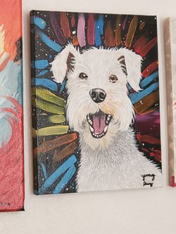 Custom Schnauzer Painting