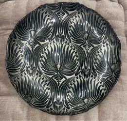 Decorative Large Glass Handpainted Plate/Tray