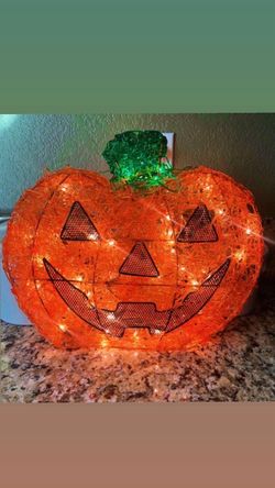 Vintage light up Jack O Lantern