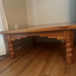 Coffee Table - Solid Oak Wood 