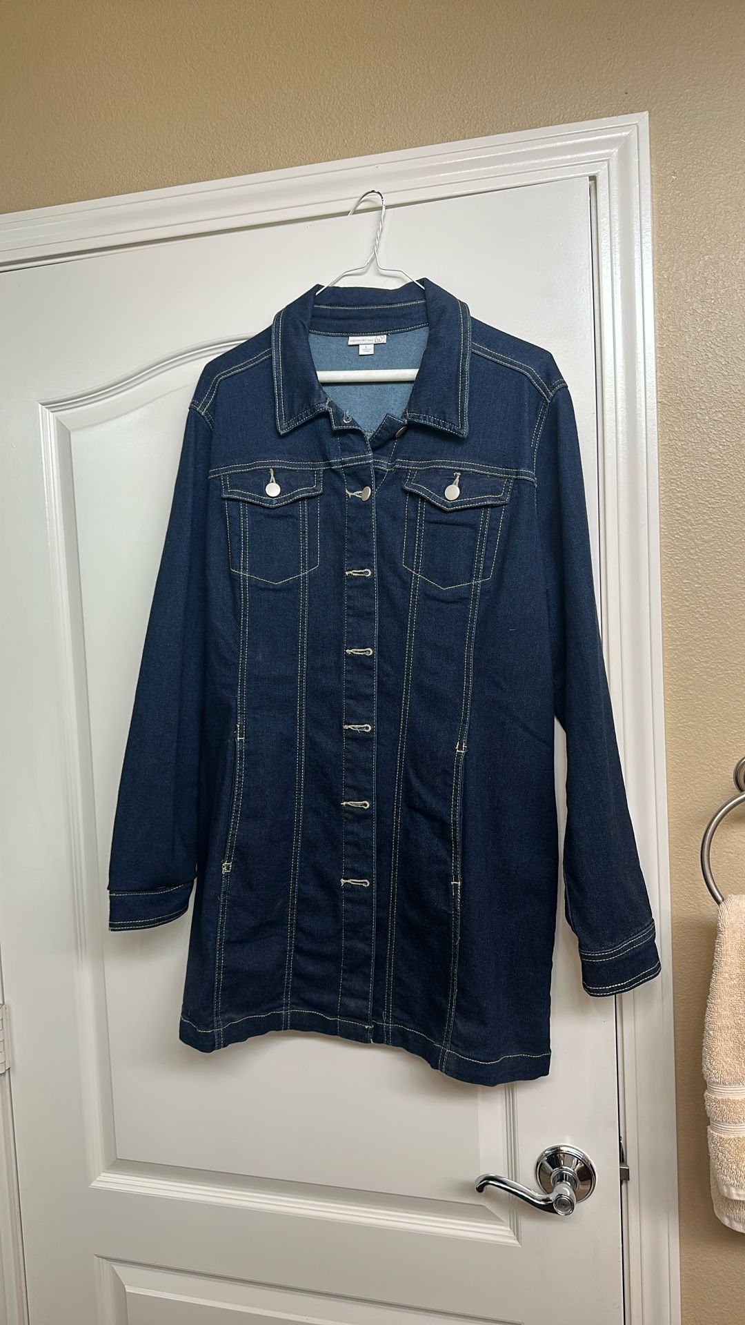Ladies Long Denim Jacket