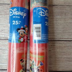 Vintage Christmas Disney Wrapping Paper  Bundle