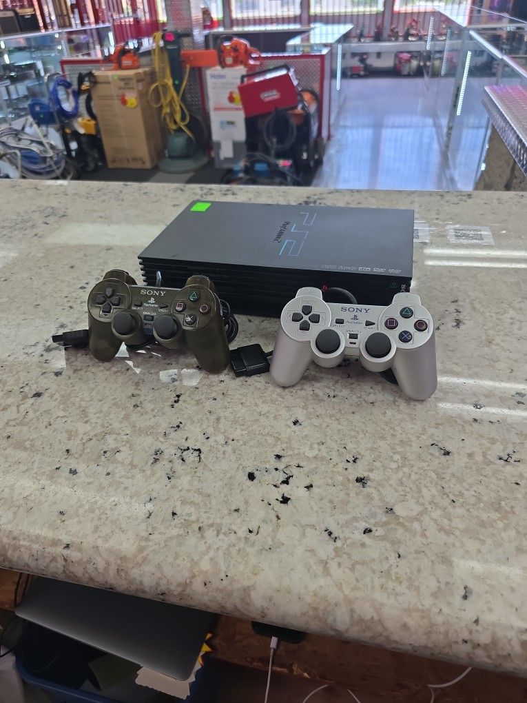 Playstation 2 Original W/ 2 Controllers and cords 