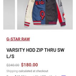 G Star Raw Sweatshirt front zipper